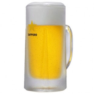 Sapporo Draft Beer in the mug