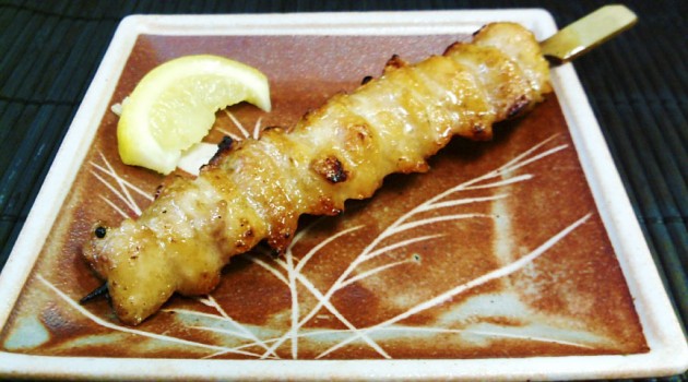Chicken Tail Chicken Tail on the dish with a piece of lemon